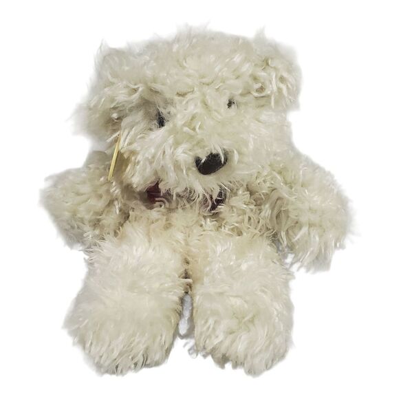 Ganz Antique Roosevelt Vintage Teddy Bear Cream Shaggy Floppy Stuffed Plush 10" - Picture 14 of 14